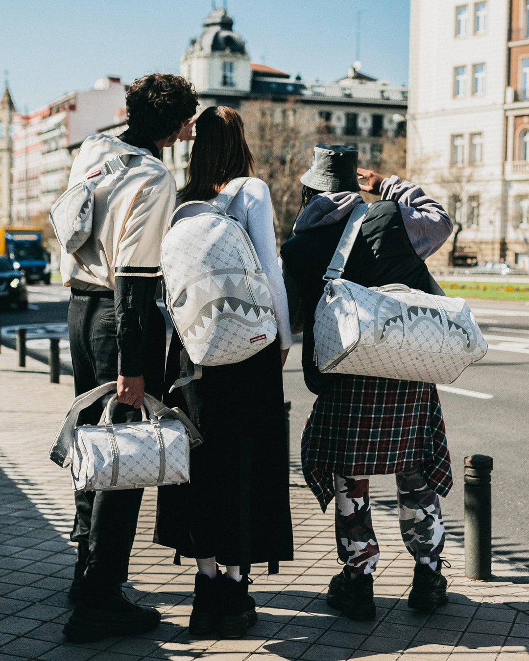 MONEY PATTERN POWDER BACKPACK (DLXV) - Image 12
