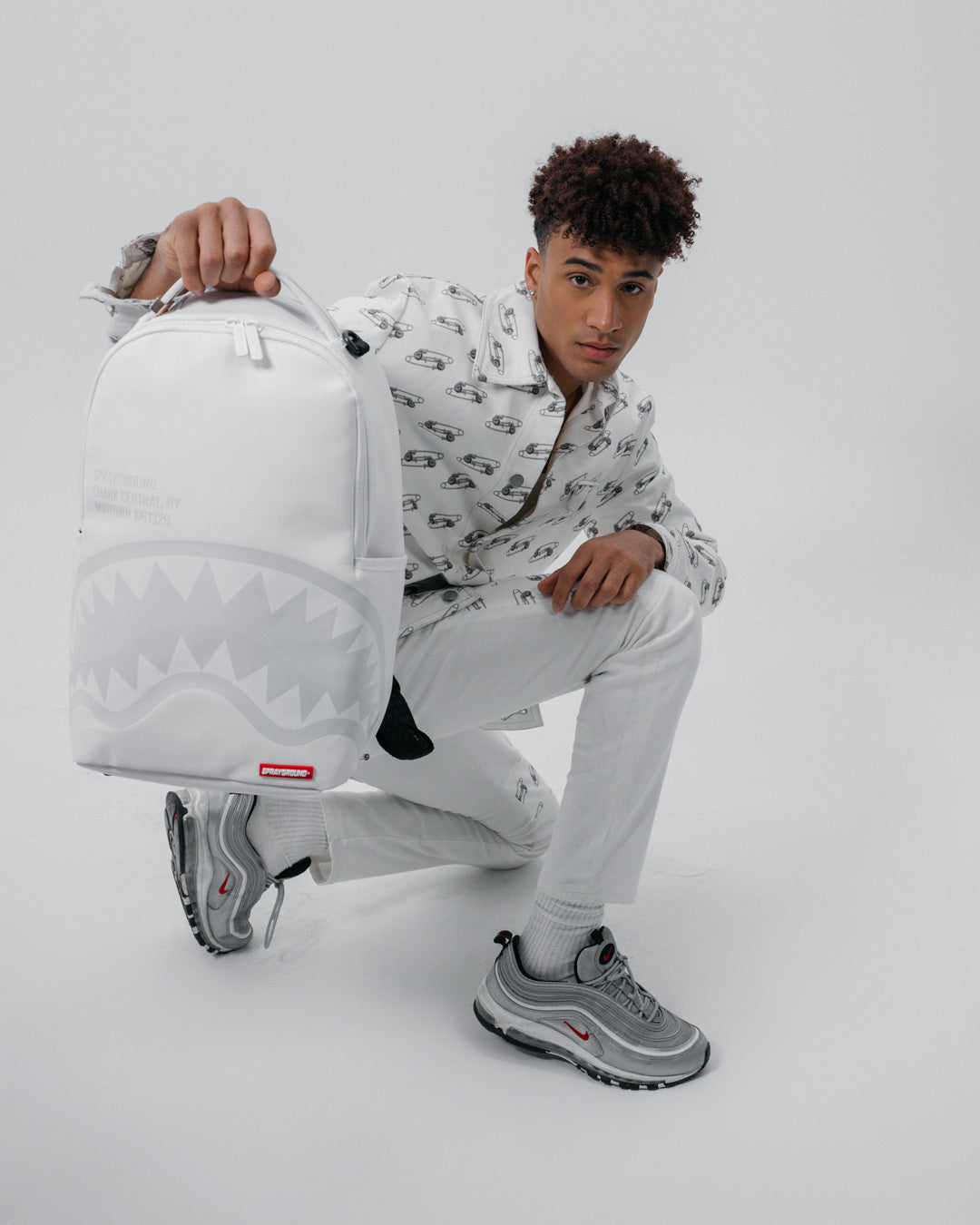 SHARK CENTRAL BACKPACK WHT/WHT (DLXV) - Image 2