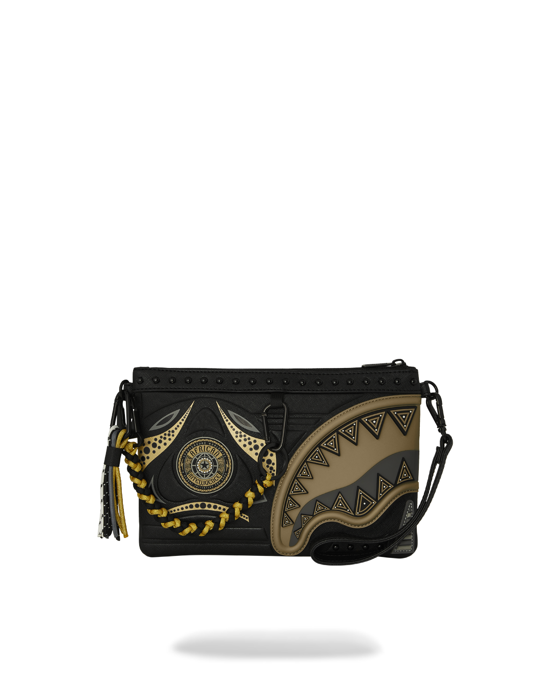 A.I. AFRICAN INTELLIGENCE SHARKS OF THE GOLD OCEAN CROSSOVER CLUTCH - SANDFLOWER COLLAB - Image 5