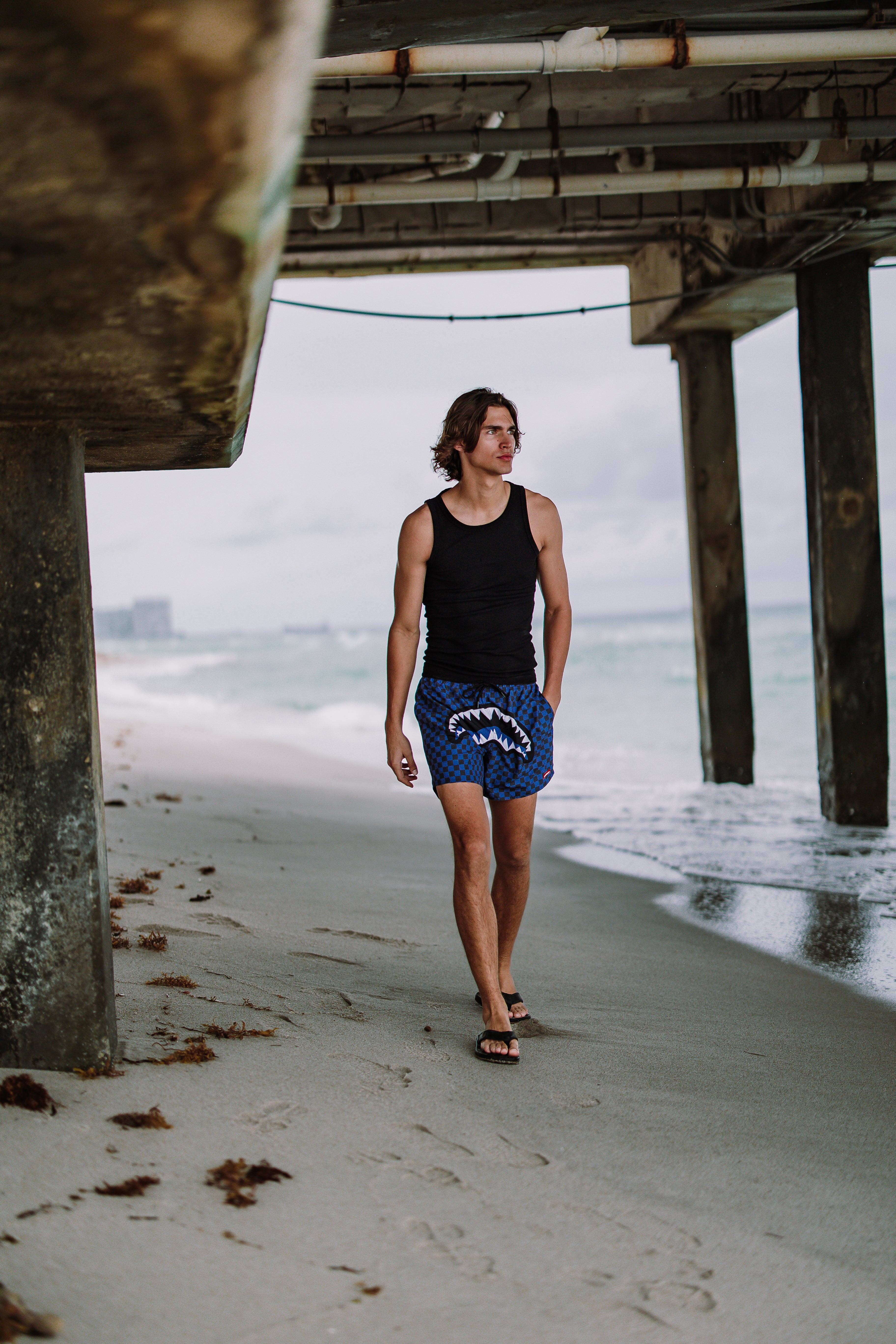 MIDNIGHT MAGIC SHARKS IN PARIS SWIM SHORTS - Image 8