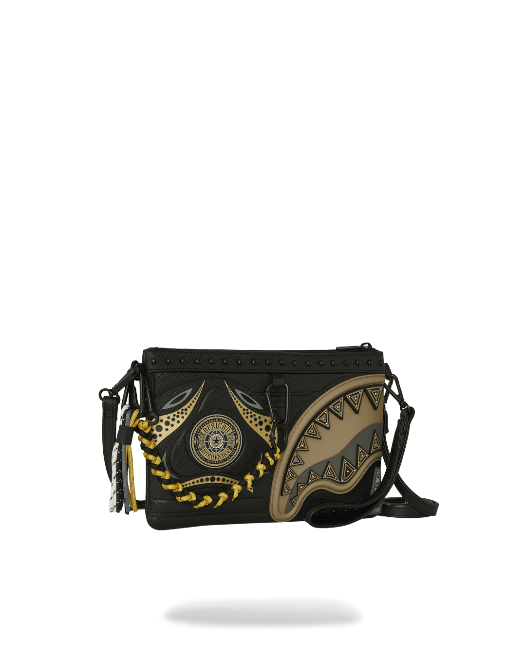 A.I. AFRICAN INTELLIGENCE SHARKS OF THE GOLD OCEAN CROSSOVER CLUTCH - SANDFLOWER COLLAB - Image 3